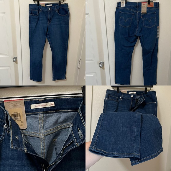 •LEVIS• Women’s Classic Straight Mid Rise Jeans 32x30 - Picture 4 of 6